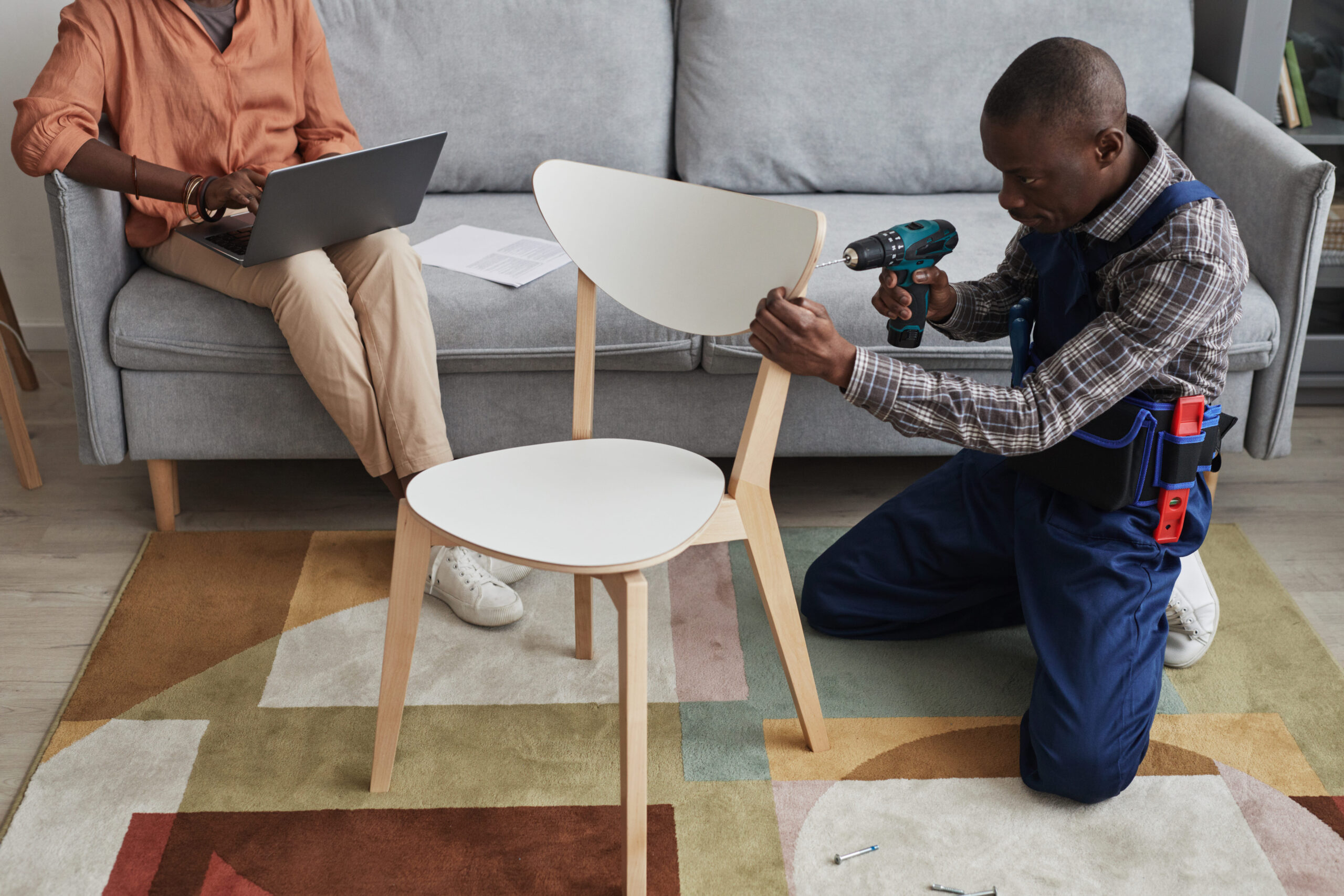 assembling furniture